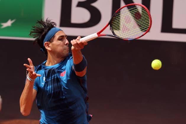 Rome, Italy 15.05.2024 : Alejandro TABILO (CHI) vs Zhizhen ZHANG (CHN) during Internazionali BNL 2024 menÃ¢& x80;& x99;s ATP, Tennis Herren 1000 Open tennis tournament in Rome at Grand Stand Arena .  Copyright: xMarcoxIacobucci IPAxSportx xipa-x xx IPA_46096407 IPA_Agency_IPA46096407