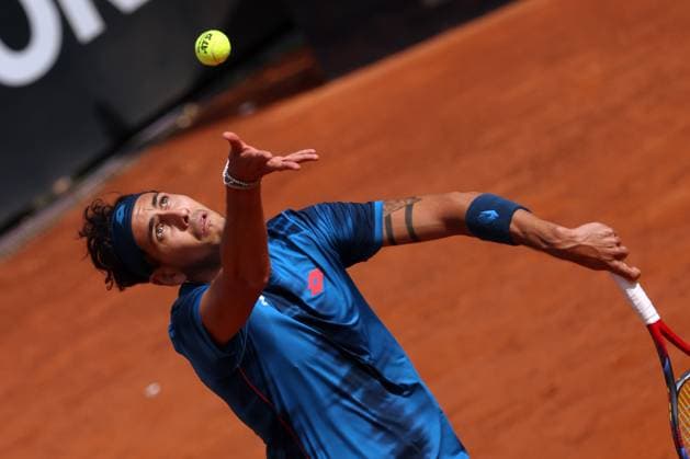 Sport Bilder des Tages Rome, Italy 15.05.2024 : Alejandro TABILO (CHI) vs Zhizhen ZHANG (CHN) during Internazionali BNL 2024 menÃ¢& x80;& x99;s ATP, Tennis Herren 1000 Open tennis tournament in Rome at Grand Stand Arena .  Copyright: xMarcoxIacobucci IPAxSportx xipa-x xx IPA_46096427 IPA_Agency_IPA46096427