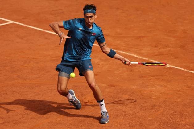 Rome, Italy 15.05.2024 : Alejandro TABILO (CHI) vs Zhizhen ZHANG (CHN) during Internazionali BNL 2024 menÃ¢& x80;& x99;s ATP, Tennis Herren 1000 Open tennis tournament in Rome at Grand Stand Arena .  Copyright: xMarcoxIacobucci IPAxSportx xipa-x xx IPA_46096478 IPA_Agency_IPA46096478