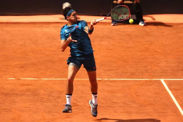 International Tennis match - Internazionali BNL d Italia Rome, Italy 15.05.2024 : Alejandro TABILO (CHI) vs Zhizhen ZHANG (CHN) during Internazionali BNL 2024 menÃ¢& x80;& x99;s ATP, Tennis Herren 1000 Open tennis tournament in Rome at Grand Stand Arena . Rome Italy  Copyright: xIPAxSport ABACAx