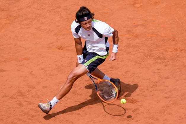Internazionali BNL D Italia 2024 - Day Ten Zhizhen Zhang in action during the Men™s Singles quarter-final match between Alejandro Tabilo and Zhizhen Zhang on Day Ten of Internazionali BNL D Italia 2024 at Foro Italico on May 15, 2024 in Rome, Italy. Rome Foro Italico Lazio Italy Copyright: xGiuseppexMaffiax DayTen-Tabilo-Zhang_150524_DSC6740