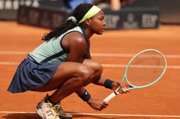 Rome, Italy 15.05.2024 : Coco Gauff (USA) during Internazionali BNL 2024 WomenÃ¢& x80;& x99;s WTA, Tennis Damen 1000 Open tennis tournament in Rome at Grand Stand Arena .  Copyright: xMarcoxIacobucci IPAxSportx xipa-x xx IPA_46099301 IPA_Agency_IPA46099301