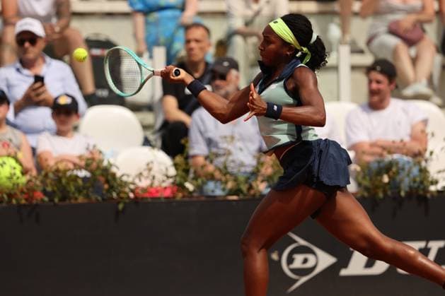 Rome, Italy 15.05.2024 : Coco Gauff (USA) during Internazionali BNL 2024 WomenÃ¢& x80;& x99;s WTA, Tennis Damen 1000 Open tennis tournament in Rome at Grand Stand Arena .  Copyright: xMarcoxIacobucci IPAxSportx xipa-x xx IPA_46099348 IPA_Agency_IPA46099348