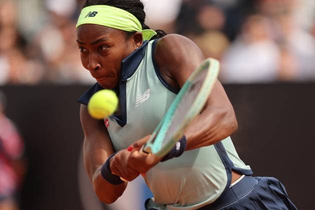 Rome, Italy 15.05.2024 : Coco Gauff (USA) during Internazionali BNL 2024 WomenÃ¢& x80;& x99;s WTA, Tennis Damen 1000 Open tennis tournament in Rome at Grand Stand Arena .  Copyright: xMarcoxIacobucci IPAxSportx xipa-x xx IPA_46099419 IPA_Agency_IPA46099419