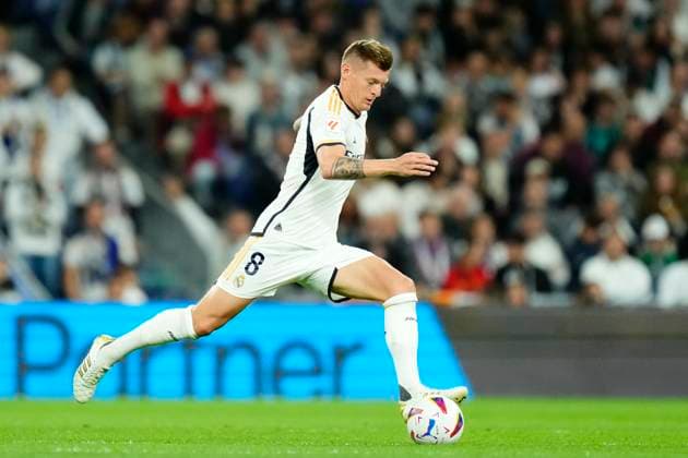 Real Madrid CF v Deportivo Alaves - LaLiga EA Sports Toni Kroos central midfield of Real Madrid and Germany during the LaLiga EA Sports match between Real Madrid CF and Deportivo Alaves at Estadio Santiago Bernabeu on May 14, 2024 in Madrid, Spain. Madrid Spain  Copyright: xJosexBretonx originalFilename:breton-realmadr240514_nptq2.jpg