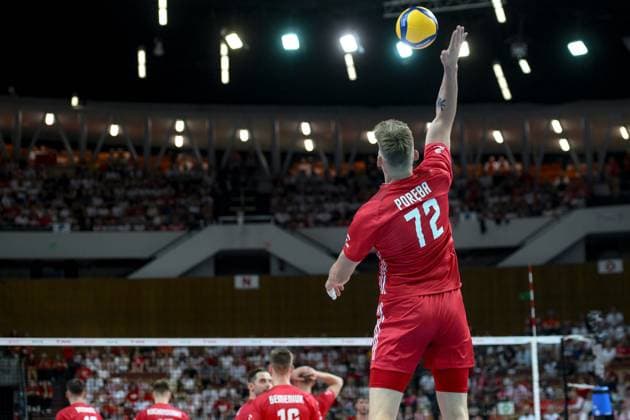 KATOWICE 15.05.2024 MECZ TOWARZYSKI SIATKOWKA: POLSKA - NIEMCY --- INTERNATIONAL VOLLEYBALL FRIENDLY MATCH: POLAND - GERMANY N Z MATEUSZ POREBA FOT. PAWEL PIOTROWSKI 400mm.pl NEWSPIX.PL --- Newspix.pl POLAND OUT!  20240515PAP019