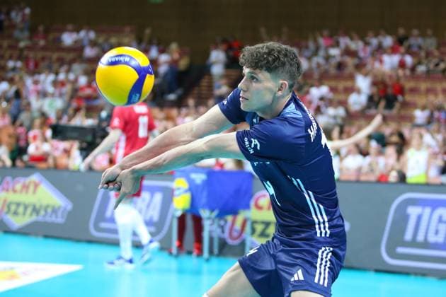 KATOWICE 15.05.2024 MECZ TOWARZYSKI REPREZENTACJI SIATKARZY: POLSKA - NIEMCY --- MENS VOLLEYBALL FRIENDLY MATCH POLAND - GERMANY IN KATOWICE KUBA HAWRYLUK FOT. ANNA KLEPACZKO FOTOPYK NEWSPIX.PL --- Newspix.pl POLAND OUT!  240515LUM110