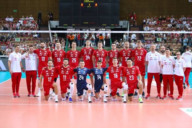 KATOWICE 15.05.2024 MECZ TOWARZYSKI REPREZENTACJI SIATKARZY: POLSKA - NIEMCY --- MENS VOLLEYBALL FRIENDLY MATCH POLAND - GERMANY IN KATOWICE REPREZENTACJA POLSKI TEAM POLAND KAMIL NALEPKA BARTOSZ BEDNORZ JAKUB KOCHANOWSKI ARTUR SZALPUK SZYMON JAKUBISZAK LUKASZ USOWICZ MARCIN KOMENDA BARTLOMIEJ BOLADZ MATEUSZ POREBA NIKOLA GRBIC PIOTR PIETRZAK PAWEL RUSEK ROZA WACHOWSKA GRZEGORZ LOMACZ ALEKSANDER SLIWKA KAMIL SZYMURA KUBA HAWRYLUK KAMIL SEMENIUK KAROL BUTRYN FOT. ANNA KLEPACZKO FOTOPYK NEWSPIX.PL --- Newspix.pl POLAND OUT!  240515LUM113