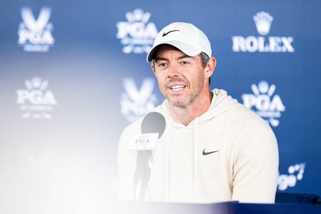 240515 Rory McIlroy of Northern Ireland during a press conference prior to the 2024 PGA Championship Golf Tournament on May 15, 2024 in Louisville Photo Petter Arvidson BILDBYRAN kod PA PA0808 golf pga championship preview day three bbeng training  Copyright: PETTERxARVIDSON BB240515PA071
