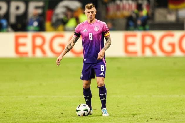 Sport, Football, National team Season 2023 24 UEFA international match Germany Netherlands 26 03 2024, Deutsche Bank Park Toni Kroos Germany, 8 Deutsche Bank Park DFB Campus Hessen Germany