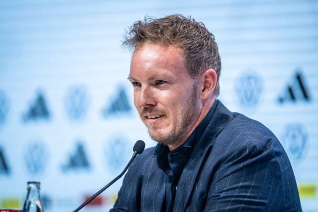 Press conference German national team Berlin, 16 05 2024 Julian Nagelsmann Coach Germany Press conference German national team, DRIVE Volkswagen Group Forum, Berlin 16 05 2024 Copyright: xBEAUTIFULxSPORTS LucianoxLimax