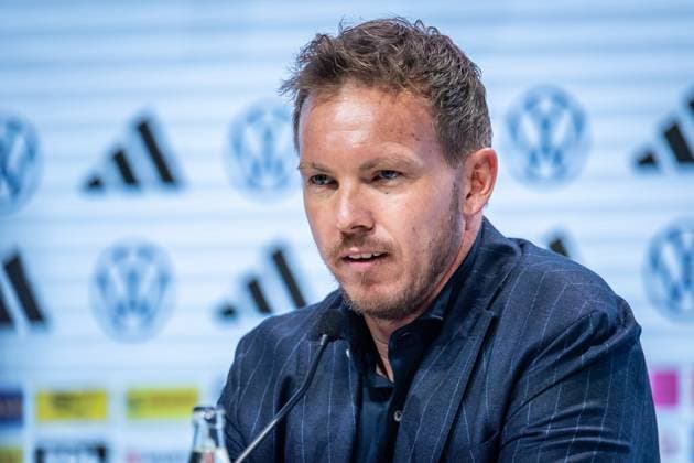 Press conference German national team Berlin, 16 05 2024 Julian Nagelsmann Coach Germany Press conference German national team, DRIVE Volkswagen Group Forum, Berlin 16 05 2024 Copyright: xBEAUTIFULxSPORTS LucianoxLimax
