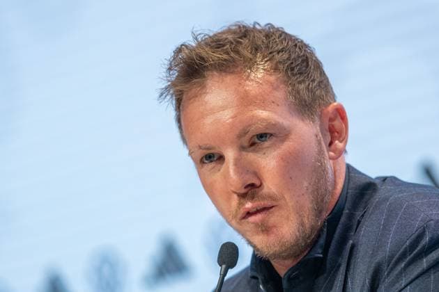 16 05 2024, xlakx, Fußball DFB Medientermine, DFB Pressekonferenz Kaderbekanngabe EM 2024 emspor, v l PK Bundestrainer Julian Nagelsmann DFL DFB REGULATIONS PROHIBIT ANY USE OF PHOTOGRAPHS as IMAGE SEQUENCES and or QUASI VIDEO Daniel Lakomski Jan Huebner Berlin