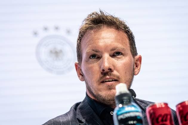 16 05 2024, xlakx, Fußball DFB Medientermine, DFB Pressekonferenz Kaderbekanngabe EM 2024 emspor, v l PK Bundestrainer Julian Nagelsmann DFL DFB REGULATIONS PROHIBIT ANY USE OF PHOTOGRAPHS as IMAGE SEQUENCES and or QUASI VIDEO Daniel Lakomski Jan Huebner Berlin