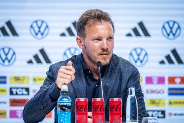 Press conference German national team Berlin, 16 05 2024 Julian Nagelsmann Coach Germany Press conference German national team, DRIVE Volkswagen Group Forum, Berlin 16 05 2024 Copyright: xBEAUTIFULxSPORTS LucianoxLimax