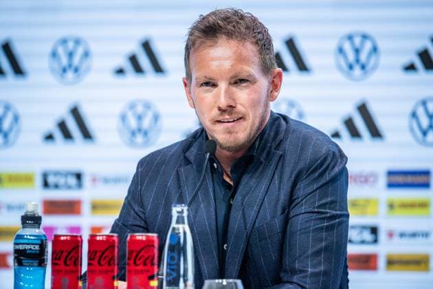 Press conference German national team Berlin, 16 05 2024 Julian Nagelsmann Coach Germany Press conference German national team, DRIVE Volkswagen Group Forum, Berlin 16 05 2024 Copyright: xBEAUTIFULxSPORTS LucianoxLimax