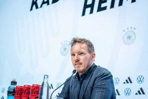 Press conference German national team Berlin, 16 05 2024 Julian Nagelsmann Coach Germany Press conference German national team, DRIVE Volkswagen Group Forum, Berlin 16 05 2024 Copyright: xBEAUTIFULxSPORTS LucianoxLimax