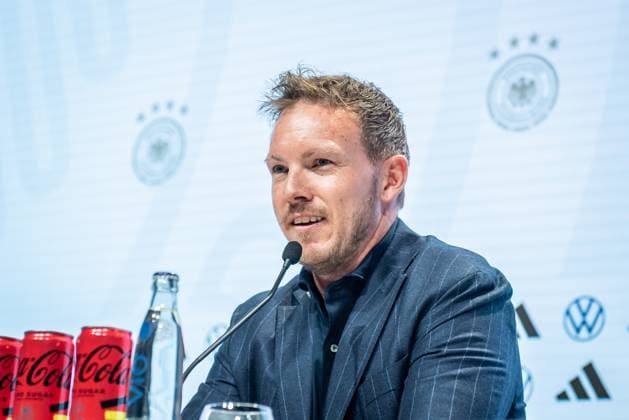 Press conference German national team Berlin, 16 05 2024 Julian Nagelsmann Coach Germany Press conference German national team, DRIVE Volkswagen Group Forum, Berlin 16 05 2024 Copyright: xBEAUTIFULxSPORTS LucianoxLimax