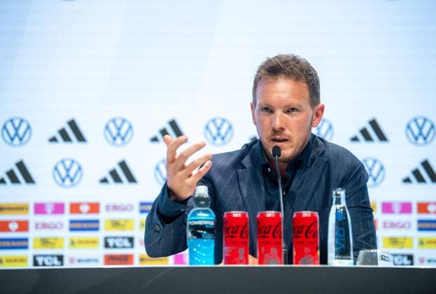 Football, Men, 2023 2024 season, National team, Press conference to announce the squad for the European Championship, Head coach Julian Nagelsmann Germany , 16 05 2024, Copyright: xSebastianxRäppold MatthiasxKochx