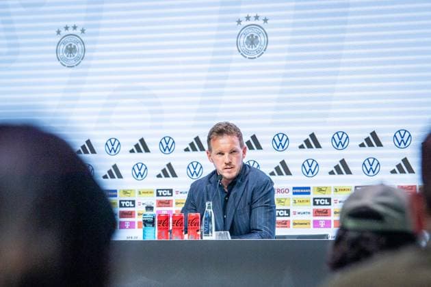 Press conference German national team Berlin, 16 05 2024 Julian Nagelsmann Coach Germany Press conference German national team, DRIVE Volkswagen Group Forum, Berlin 16 05 2024 Copyright: xBEAUTIFULxSPORTS LucianoxLimax