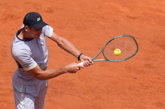 Internazionali BNL D Italia 2024 - Day Eleven Hubert Hurkacz in action during the quarter-final match between Hubert Hurkacz and Tommy Paul on Day eleven of Internazionali BNL D Italia 2024 at Foro Italico on May 16, 2024 in Rome, Italy. Rome Foro Italico Lazio Italy Copyright: xGiuseppexMaffiax IBI_DayEleven_HubertHurkacz_160524_DSC5555