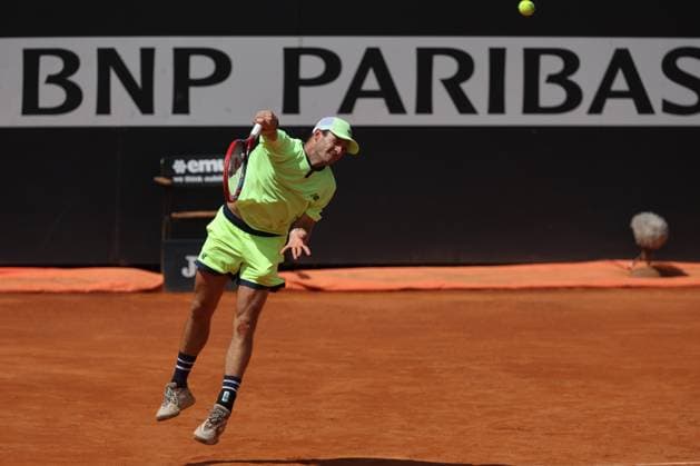 Rome, Italy 16.05.2024: H.HURKACZ VS TOMMY PAUL (USA) during Internazionali BNL 2024 Men s ATP, Tennis Herren 1000 Open tennis tournament in Rome at Grand Stand Arena .  Copyright: xMarcoxIacobucci IPAxSportx xipa-x xx IPA_46139755 IPA_Agency_IPA46139755
