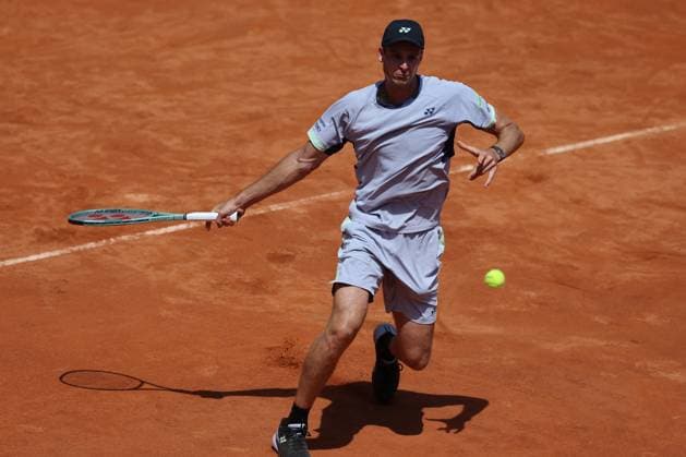 International Tennis match - Internazionali BNL d Italia Rome, Italy 16.05.2024: H.HURKACZ VS TOMMY PAUL (USA) during Internazionali BNL 2024 Men s ATP, Tennis Herren 1000 Open tennis tournament in Rome at Grand Stand Arena . Rome Italy  Copyright: xIPAxSport ABACAx