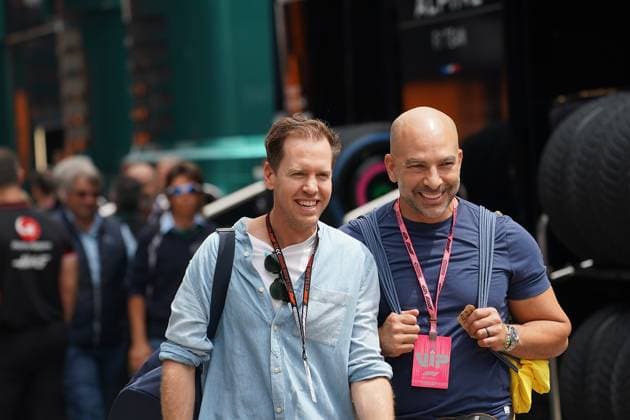 Formula 1 Grand Prix Emilia Romagna 2024 16 05 2024, Autodromo Enzo e Dino Ferrari, Imola, Formula 1 Grand Prix Emilia Romagna 2024 ,in the picture Sebastian Vettel in the paddock of Imola nordphotoxGmbHx xBratic nph00250