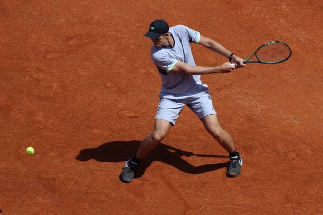 Rome, Italy: Rome, Italy 16.05.2024: H.HURKACZ VS TOMMY PAUL (USA) during Internazionali BNL 2024 Men s ATP, Tennis Herren 1000 Open tennis tournament in Rome at Grand Stand Arena International Tennis match - Internazionali BNL d Italia  - ZUMAp169 20240516_zsa_p169_121 Copyright: xMarcoxIacobucci IPAxSportx