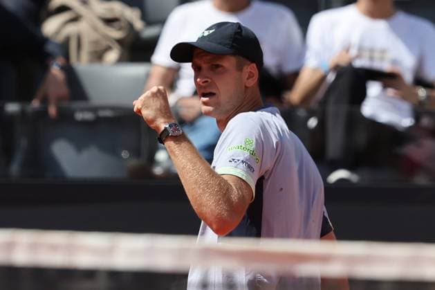Tennis: ATP, Tennis Herren 1000 Internazionali di Tennis in Rome at Foro Italico. Match H.HURKACZ VS TOMMY PAUL (USA) Rome, Italy 16.05.2024: H.HURKACZ VS TOMMY PAUL (USA) during Internazionali BNL 2024 Men s Atp 1000 Open tennis tournament in Rome at Grand Stand Arena . Rome foro italico italy italy Copyright: xmarcoxiacobucci
