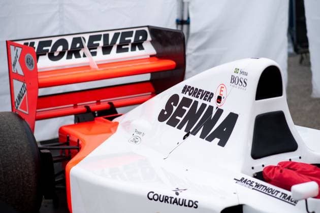 Formula 1, GP Emilia Romagna in Imola, McLaren MP4 8, former racing car of Ayrton Senna