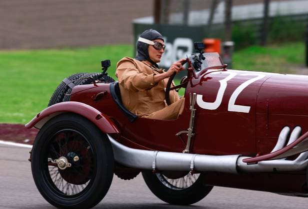 RUSSELL George (gbr), driving the 100-year-old Mercedes race car, during the Formula 1 MSC Cruises Gran Premio del Made in Italy e Dell™Emilia-Romagne 2024, 7th round of the 2024 Formula One World Championship, WM, Weltmeisterschaft from May 17 to 19, 2024 on the Autodromo Enzo e Dino Ferrari, in Imola, Italy - F1 - EMILIA-ROMAGNA GRAND PRIX 2024 DPPI Panoramic  240516_R07_EMR_DP_F12024GP07ITA_JK361316