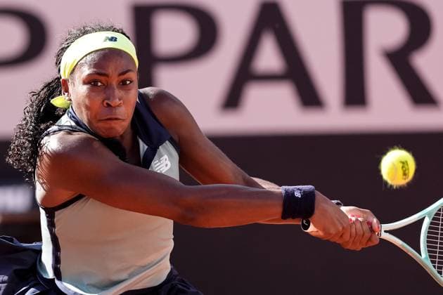 Internazionali BNL D Italia 2024 - Day Eleven Coco Gauff of USA in action during the Women™s Singles semi-final match between Iga Swiatek and Coco Gauff on Day Eleven of Internazionali BNL D Italia 2024 at Foro Italico on May 16, 2024 in Rome, Italy. Rome Foro Italico Lazio Italy Copyright: xGiuseppexMaffiax IBI_DAY11_SWIATEK-GAUFF_160524DSC04857
