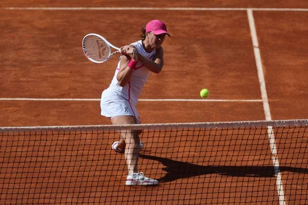 International Tennis match - Internazionali BNL d Italia Rome, Italy 16.05.2024: Iga Swiatek (POL) vs Coco Gauff (USA) during Internazionali BNL 2024 Women s WTA, Tennis Damen 1000 Open tennis tournament in Rome at Grand Stand Arena . Rome Italy  Copyright: xIPAxSport ABACAx