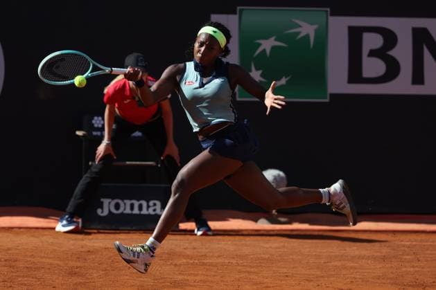Tennis: WTA, Tennis Damen 1000 Internazionali di Tennis in Rome at Foro Italico. Match Iga Swiatek (POL) vs Coco Gauff (USA) Rome, Italy 16.05.2024: Iga Swiatek (POL) vs Coco Gauff (USA) during Internazionali BNL 2024 Women s WTA 1000 Open tennis tournament in Rome at Grand Stand Arena . Rome foro italico italy italy Copyright: xmarcoxiacobucci