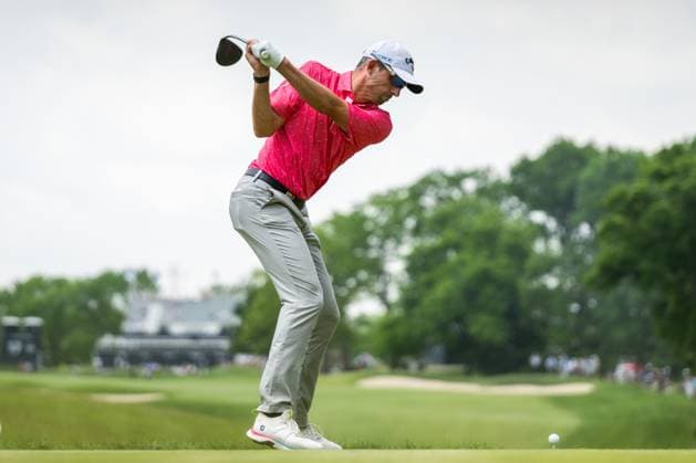 240516 Alexander Björk of Sweden during the first round of the 2024 PGA Championship Golf Tournament on May 16, 2024 in Louisville Photo Petter Arvidson BILDBYRAN kod PA PA0809 golf pga championship 1 bbeng  Copyright: PETTERxARVIDSON BB240516PA107