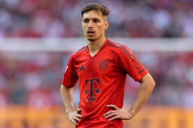 Soccer 1 Bundesliga 33 Matchday FC Bayern Munich VfL Wolfsburg on 12 05 2024 at the Allianz Arena in Munich Bryan Zaragoza Munich DFL regulations prohibit any use of photographs as image sequences and or quasi video xMSx