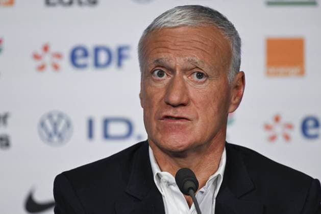 EURO 2024, Frankreich, Nationaltrainer Deschamps verkündet EM-Kader in Paris ConfÃ rence de presse de Didier Deschamps pour l™annonce de la liste des Bleus sÃ lectionnÃ s Ã l™Euro 2024. FOOTBALL : Conference de presse de Didier Deschamps pour l annonce de la liste des Bleus selectionnes a l Euro 2024 - 16 05 2024 MichaelBaucher Panoramic 