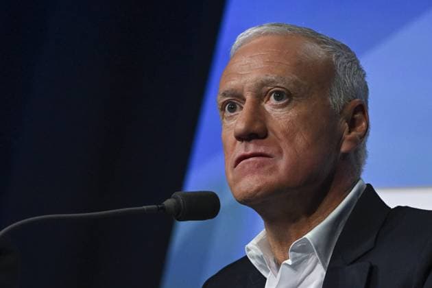 EURO 2024, Frankreich, Nationaltrainer Deschamps verkündet EM-Kader in Paris ConfÃ rence de presse de Didier Deschamps pour l™annonce de la liste des Bleus sÃ lectionnÃ s Ã l™Euro 2024. FOOTBALL : Conference de presse de Didier Deschamps pour l annonce de la liste des Bleus selectionnes a l Euro 2024 - 16 05 2024 MichaelBaucher Panoramic 