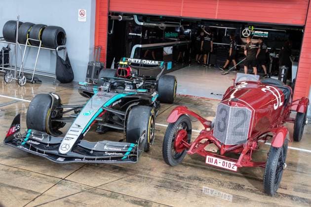 F1 GP Imola Italy Thursday, 16 05 2024 Mercedes AMG Petronas F1 Team F1 GP Imola Italy Thursday, 16 05 2024 Copyright: xBEAUTIFULxSPORTS Erlhofx