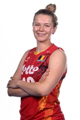 photoshoot Yellow Tigers VILVOORDE, BELGIUM - MAY 16 : Pauline Martin pictured during a photoshoot of the Belgian National Volleyball Team Women The Yellow Tigers May 16, 2024 in Vilvoorde, Belgium, 16 05 2024 Vilvoorde Belgium  Copyright: xPeterxDexVoechtx