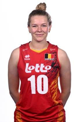 photoshoot Yellow Tigers VILVOORDE, BELGIUM - MAY 16 : Pauline Martin pictured during a photoshoot of the Belgian National Volleyball Team Women The Yellow Tigers May 16, 2024 in Vilvoorde, Belgium, 16 05 2024 Vilvoorde Belgium  Copyright: xPeterxDexVoechtx