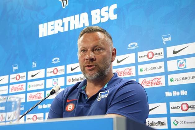 DEU, DFL, 2 FBL, Hertha BSC , PK, 17 05 2024, Hertha BSC Geschaeftsstelle, Berlin, DEU, DFL, 2 FBL, Hertha BSC , PK, im Bild Cheftrainer Pal Dardai Hertha BSC Berlin DFL regulations prohibit any use of Photographs as image sequences and or quasi video Foto Juergen Engler nordphoto GmbH nordphotoxGmbHx xEngler nph00076