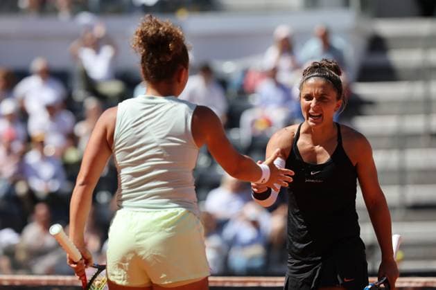 Rome, Italy 17.05.2024: Caroline Dolehide USA - Desirae Krawczyk USA vs Sara Errani ITA Jasmine Paolini ITA during Internazionali BNL 2024 WomenÃ¢& x80;& x99;s WTA, Tennis Damen 1000 Open tennis tournament in Rome Center Court.  Copyright: xMarcoxIacobucci IPAxSportx xipa-x xx IPA_46180725 IPA_Agency_IPA46180725