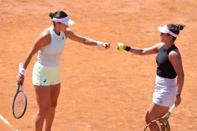 Rome, Italy 17.05.2024: Caroline Dolehide USA - Desirae Krawczyk USA vs Sara Errani ITA Jasmine Paolini ITA during Internazionali BNL 2024 WomenÃ¢& x80;& x99;s WTA, Tennis Damen 1000 Open tennis tournament in Rome Center Court.  Copyright: xMarcoxIacobucci IPAxSportx xipa-x xx IPA_46180827 IPA_Agency_IPA46180827