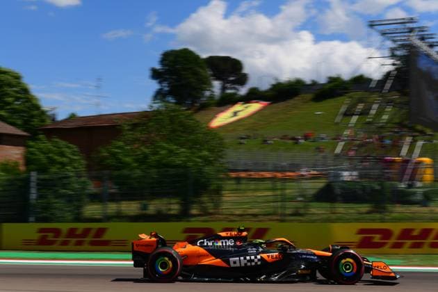 F1 Grand Prix of Emilia-Romagna - Practice Lando Norris of the McLaren F1 Team is driving his single-seater during free practice of the Gran Premio dell Emilia Romagna e del Made in Italy, the 7th stage of the Formula 1 World Championship, WM, Weltmeisterschaft in Autodromo Enzo e Dino Ferrari, Imola, Emilia Romagna, Italy, on May 17, 2024. Imola Italy  Copyright: xAndreaxDiodatox originalFilename:diodato-notitle240517_np9Ds.jpg
