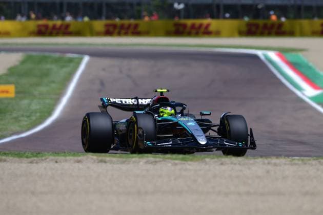 F1 Grand Prix of Emilia-Romagna - Practice Lewis Hamilton of Mercedes-AMG Petronas F1 Team is driving his single-seater during free practice of the Gran Premio dell Emilia Romagna e del Made in Italy, the 7th stage of the Formula 1 World Championship, WM, Weltmeisterschaft in Autodromo Enzo e Dino Ferrari, Imola, Emilia Romagna, Italy, on May 17, 2024 Imola Italy  Copyright: xAndreaxDiodatox originalFilename:diodato-notitle240517_npAzD.jpg