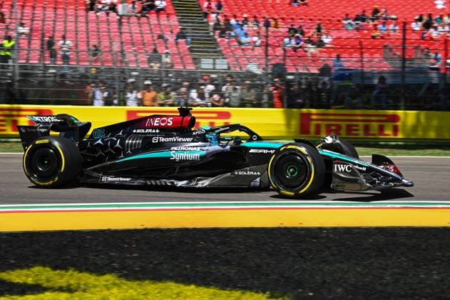 Formula 1 Championship - FORMULA 1 MSC CRUISES GRAN PREMIO DELL EMILIA-ROMAGNA 2024 - Free Practice 1 and 2 George Russell Mercedes Grand Prix Ltd Mercedes-AMG PETRONAS Formula One Team during FORMULA 1 MSC CRUISES GRAN PREMIO DELL EMILIA-ROMAGNA 2024 - Free Practice 1 and 2, Formula 1 Championship in Imola, Italy, May 17 2024 Imola Italy  Copyright: xIPAxSport ABACAx
