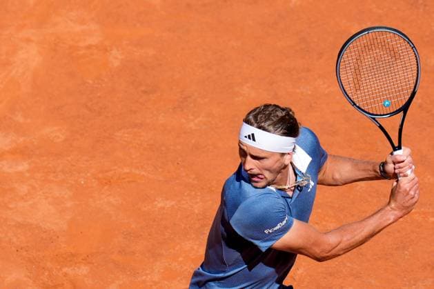 Internazionali BNL D Italia 2024 - Day Twelve Alexander Zverev of Germany in action during the Men™s Singles Semi-final match between Alejandro Tabilo and Alexander Zverev on Day Twelve of Internazionali BNL D Italia 2024 at Foro Italico on May 17, 2024 in Rome, Italy. Rome Foro Italico Lazio Italy Copyright: xGiuseppexMaffiax IBI_DayTwelve_Tabilo-Zverev_170524_DSC5859