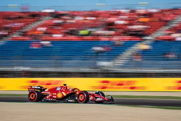 May 17, 2024, Imola, Imola, Italy: Charles Leclerc at curve Villeneuve during the second free practice session, 7th round of Formula 1 wolrd championship at the Enzo and Dino Ferrari International racetrack of Imola Imola Italy - ZUMAm264 20240517_znp_m264_036 Copyright: xLucaxMartinix